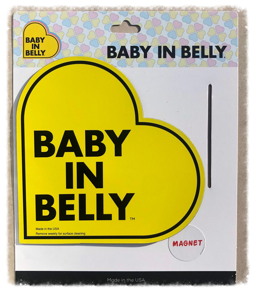 BABY in Belly® car MAGNET for pregnant driver