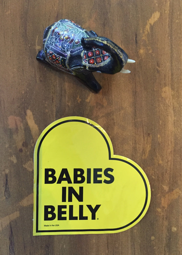 BABIES in Belly® car window STICKER for pregnant driver of twins, triplets  or multiples