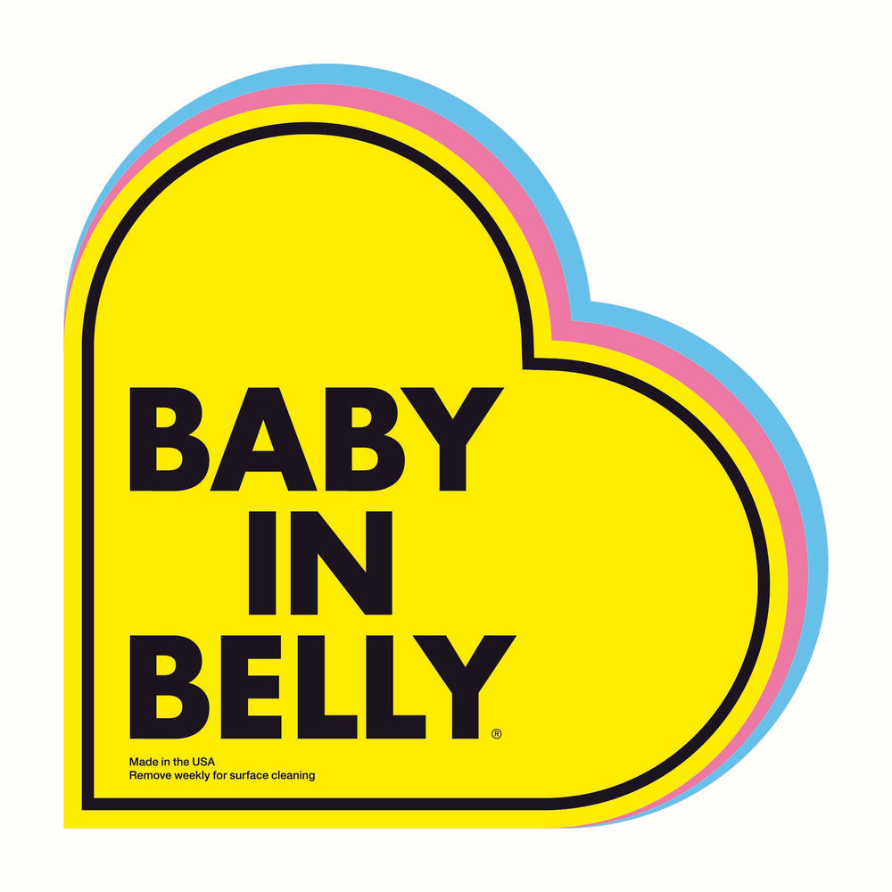 Baby in belly is a great option for pregnant drivers looking for a way to feel safe while driving and letting others know the driver is pregnant. There are options for pregnant drivers of twins, triplets and multiples. Baby on board for pregnant drivers