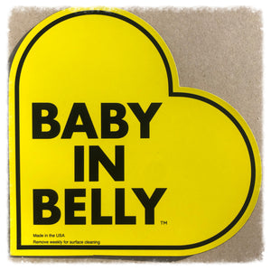 
                
                    Load image into Gallery viewer, BABY in Belly® car MAGNET for pregnant driver
                
            