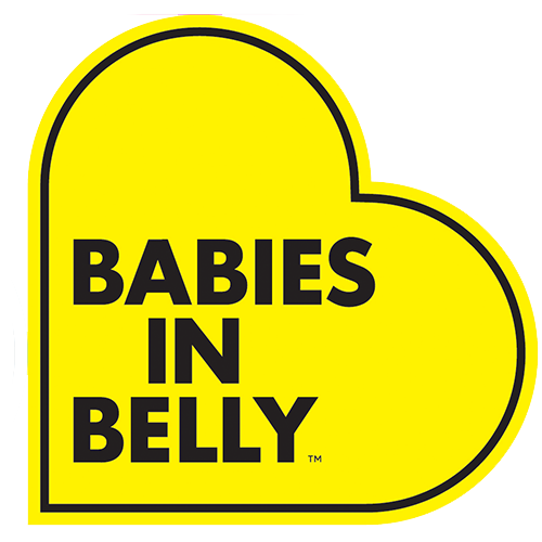 BABIES in Belly® car MAGNET for pregnant driver of twins or multiples