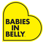 BABIES in Belly® car MAGNET for pregnant driver of twins or multiples