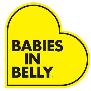 BABIES in Belly® car MAGNET for pregnant driver of twins or multiples