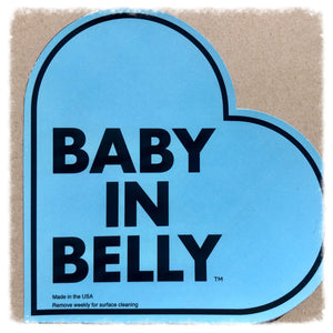 BABY in Belly® car MAGNET | BLUE for Pregnant driver