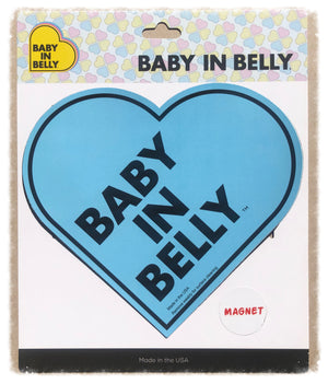 BABY in Belly® car MAGNET | BLUE for Pregnant driver